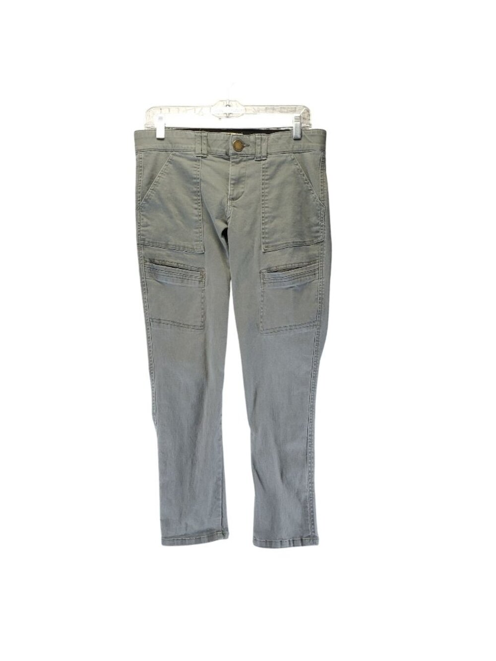 Democracy Jeans Women’s Size 6 Olive Green Cargo Style Stretch Denim *Read*